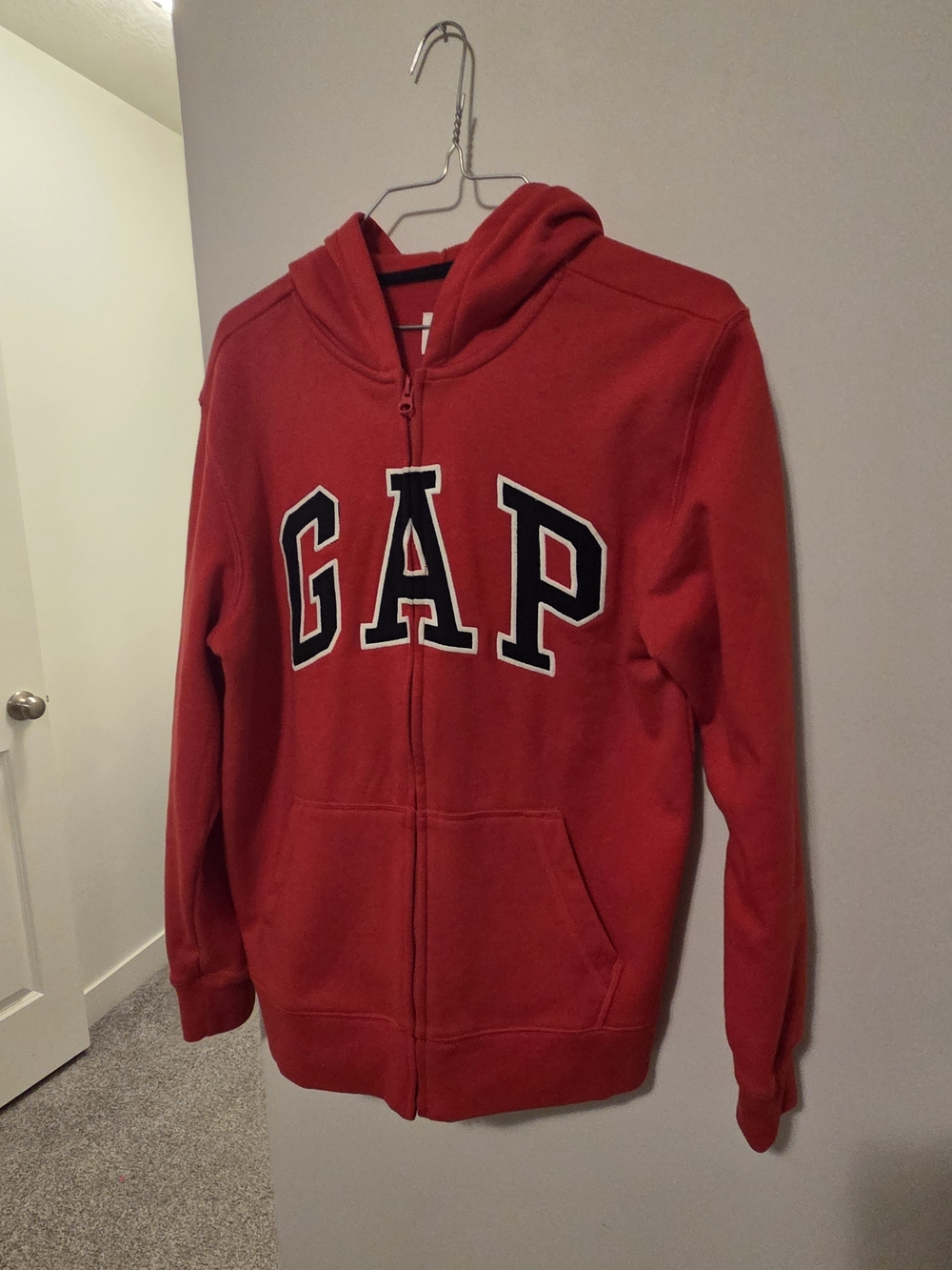 GAP Red Zip-Up Hoodie